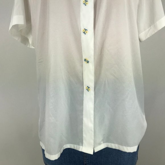 James Kenrob By Dalton Women's Top Size L White - Picture 3 of 8